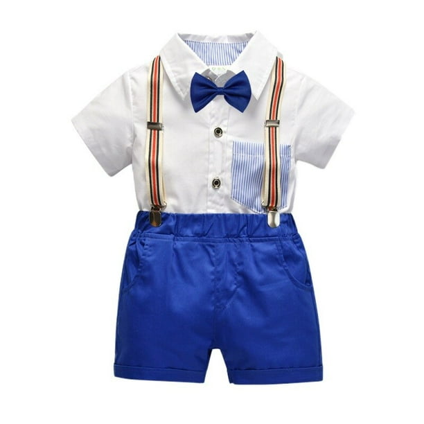 Summer Kids Boys Bow Clothes Sets Baby Gentleman High Qulity Short Clothing New